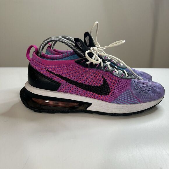 Nike Air Max Flyknit Racer Sneakers Pink Black Blue Women's Size 10 FD0822-500 - Picture 4 of 9